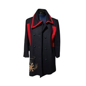 Sailor Inspired Wool Pea Coat